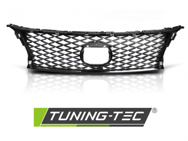 Upgrade Design Frontgrill / Kühlergrill für Lexus RX350 12-15 Hochglanz schwarz / Dunkegrau